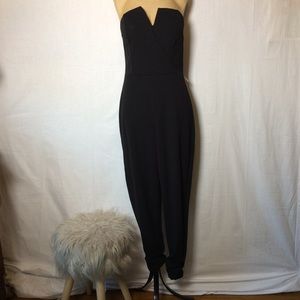 Trixxi Black Strapless Jumpsuit